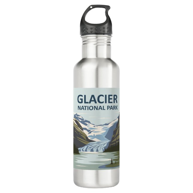 Garrafa Glacier National Park Viagem Art (Frente)
