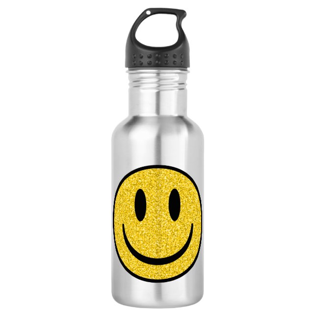Garrafa Glitter Smile Face (Frente)