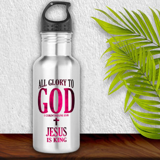 Garrafa Glória a Deus cristão