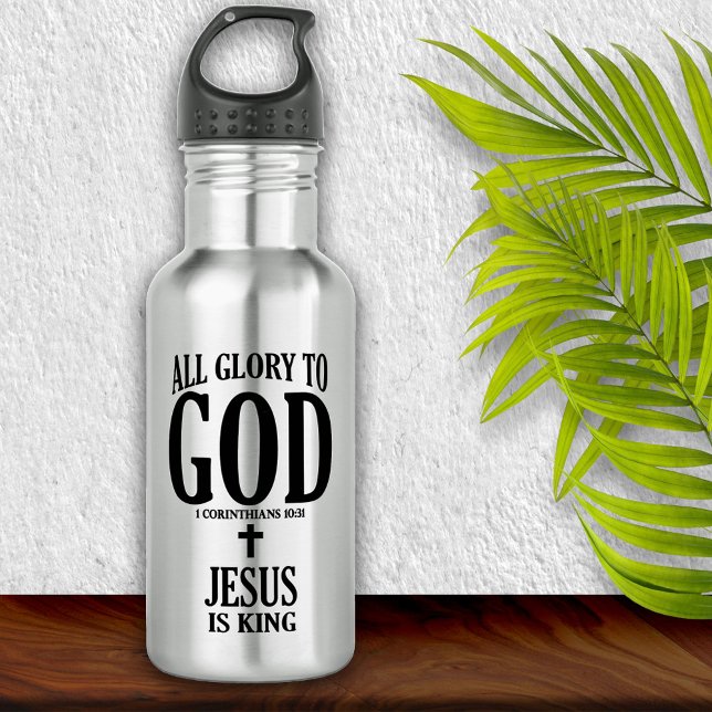 Garrafa Glória a Deus cristão (Criador carregado)