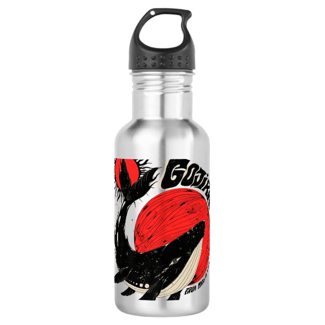 Garrafa Gojira Whale Sun Moon Premium (Frente)