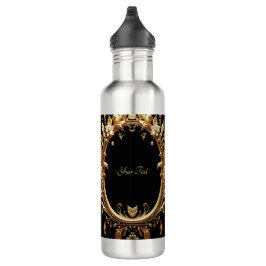 Garrafa Golden Floral Ornate Water Bottle