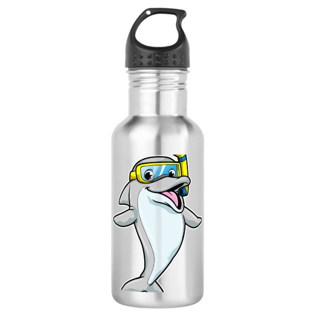 Garrafa Golfinho em mergulho com Snorkel (Frente)