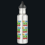 Garrafa Golfista de Piada de Golfe Engraçado e Divertido<br><div class="desc">A sua nova garrafa de água de golfe favorita para usar no campo de golfe. Mantenha-se hidratado e partilhe uma piada de golfe. Coma,  Dorme,  GOLF,  Repita...  Estilo tipográfico moderno e colorido.</div>
