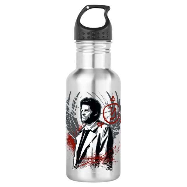Garrafa Gráfico de Grafite de Castiel sobrenatural (Frente)