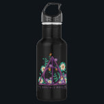 Garrafa Gráfico Floral Deathly Hallow<br><div class="desc">HARRY POTTER™ | Vejam este símbolo floral de "Deathly Hallow"!</div>