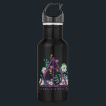 Garrafa Gráfico Floral Deathly Hallow<br><div class="desc">HARRY POTTER™ | Vejam este símbolo floral de "Deathly Hallow"!</div>