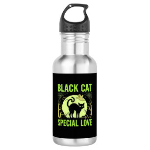 Garrafa Gráficos de Amor Especial de Gato Preto no Hallowe
