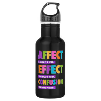 Garrafa Gramática de Afetação vs Efeito - Oferta Engraçada