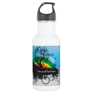 Garrafa Grunge Rainbow Tree Personalizável