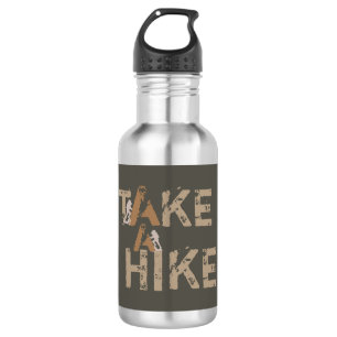 Garrafa Grunge Take a Hike Typografia