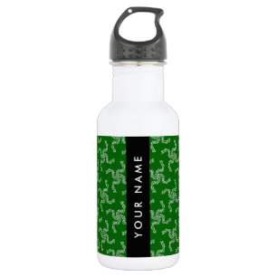 Garrafa Guirlanda de Natal, Verde, Seu nome, Personalizar