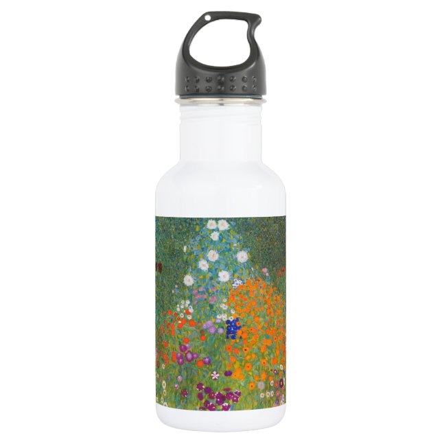 Garrafa Gustav Klimt Flower Garden Cottage Nature (Frente)