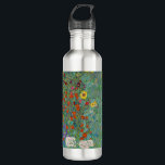 Garrafa Gustav Klimt - Jardim do País com Girassóis<br><div class="desc">Jardim do País com Girassóis/Jardim de Fazenda com Girassóis - Gustav Klimt em 1905-1906</div>