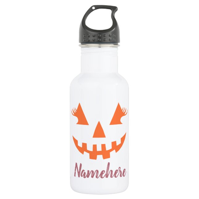 Garrafa Halloween da Girly Jack O Lanterna Pumpkin Persona (Frente)
