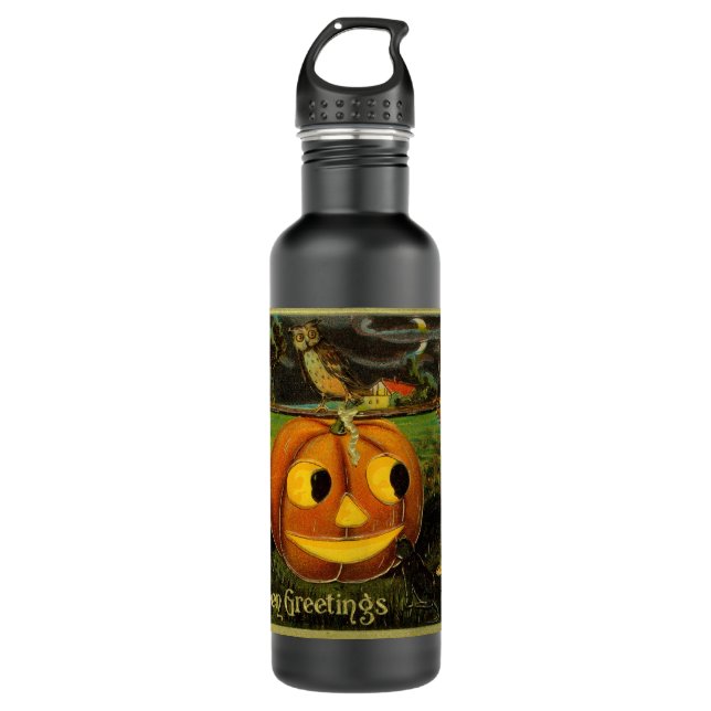 Garrafa Halloween Jack-o-Lantern Harvest Night por Criança (Frente)