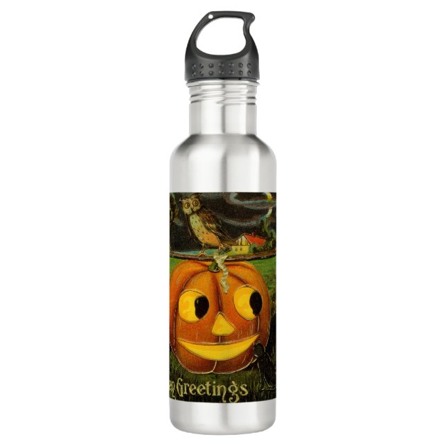 Garrafa Halloween Jack-o-Lantern Harvest Night por Criança (Frente)