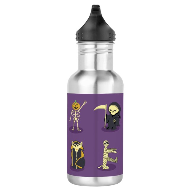 Garrafa Halloween Skeleton Dracula Mummy Grim Reaper (Direita)