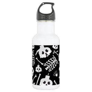 Garrafa Halloween Skeleton Skull Bones