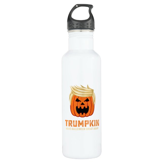 Garrafa Halloween Trumpkin Engraçado - Slogan Parody Spook (Frente)