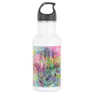 Garrafa HAMSA Mão do símbolo da fatima