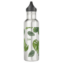 Hand Watercolor Monstera Adansonii Leaf