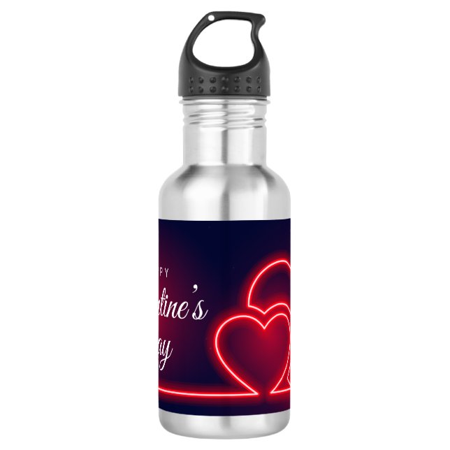 Garrafa Happy Valentine's Day (Frente)