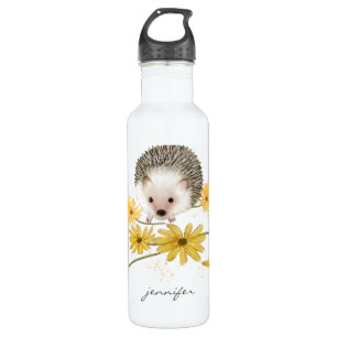 Garrafa Hedgehog Floral Personalizado