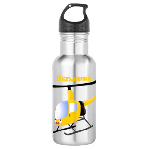 Garrafa Helicóptero de animação amarelo giro