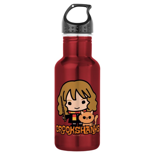 Garrafa Hermione e Crookshanks de desenho animado (Frente)