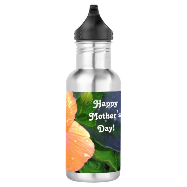 Garrafa Hibisco Laranja Feliz Dia das Mães (Direita)