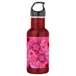 Garrafa Hibiscus e tartarugas cor-de-rosa de Honu