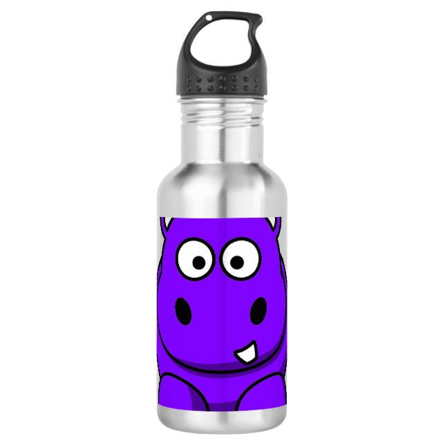 Garrafa Hipopótamo roxo (Frente)