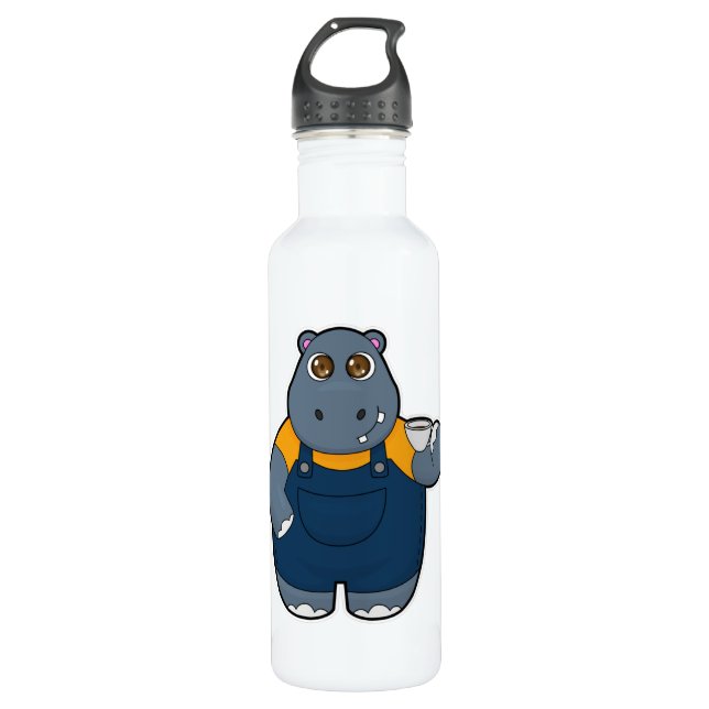Garrafa Hippo com Taça de Café (Frente)