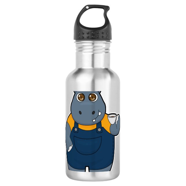 Garrafa Hippo com Taça de Café (Frente)