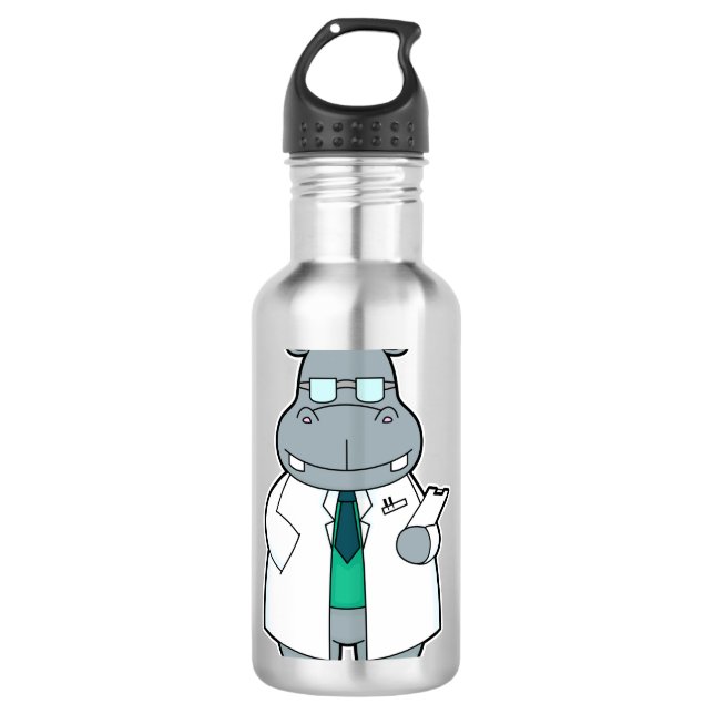 Garrafa Hippo como Doutor com Fumaça (Frente)