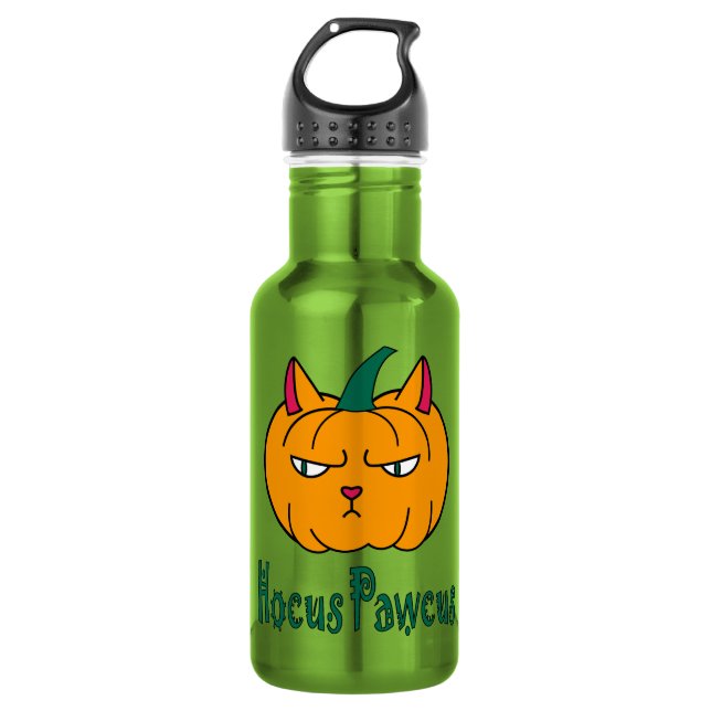 Garrafa Hocus pawcus Halloween abóbora gengibre magia (Frente)