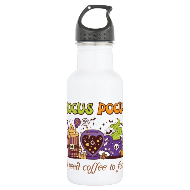 Garrafa Hocus Pocus - Preciso De Café Para Focar (Frente)