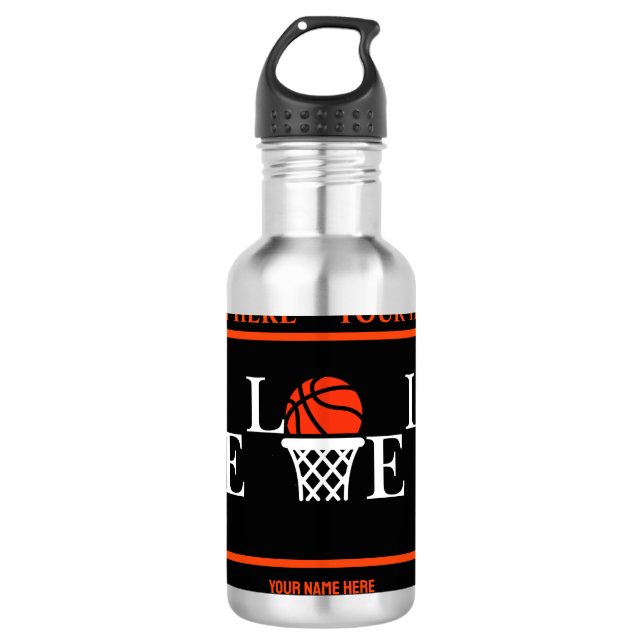 Garrafa Hoops de basquete, Presente de Jogador de Basquete (Frente)