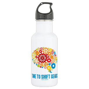 Garrafa Hora de deslocar as engrenagens (cérebro das