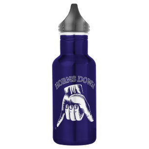 Garrafa "HORNS DOWN" engraçado