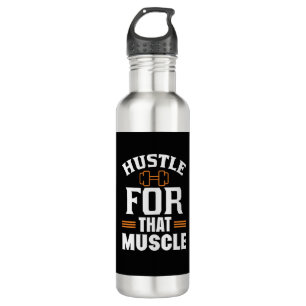 Garrafa Hustle para aquele exercício de ginástica muscular
