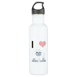Garrafa I Heart Yeti Cute Cartoon Snow Monster