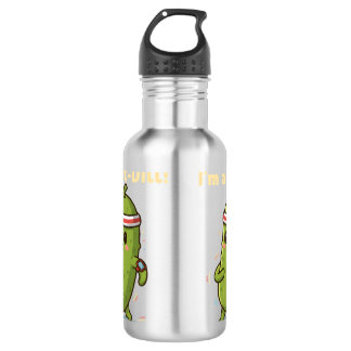 Garrafa I’m a Fit-Dill! Funny Fitness Pickle Pun Design | 