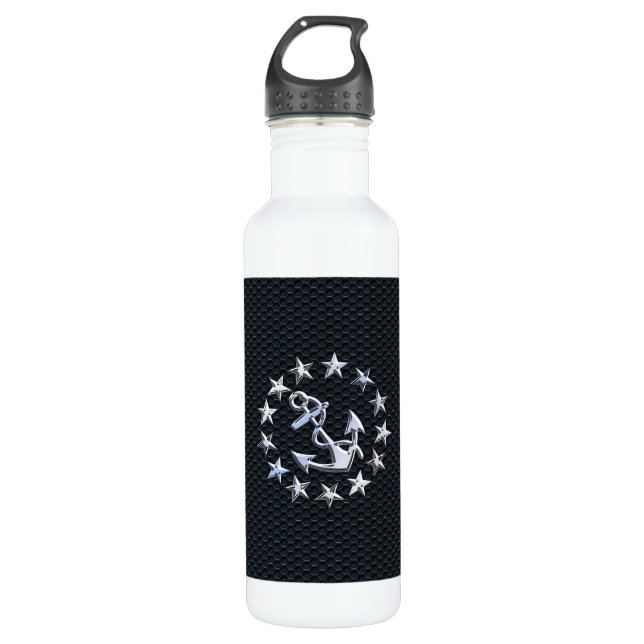 Garrafa Iate náutico: Chrome Ensign on Grille Impressão (Frente)