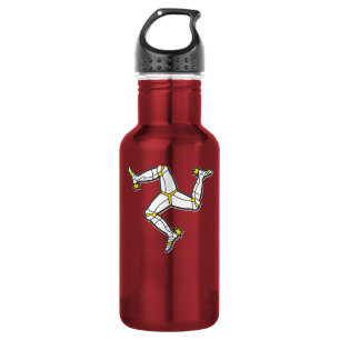 Garrafa Ilha dos pés Manx da bandeira 3 do homem do homem