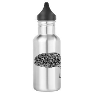 Garrafa Ilustração de desenho animado de enguia-pintada-pr