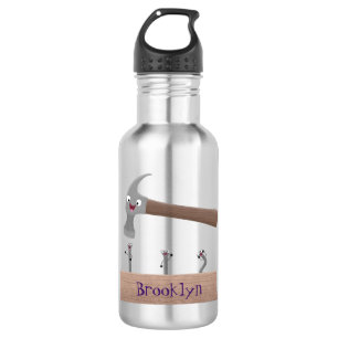 Garrafa Ilustração de desenho animado, engraçada e de m