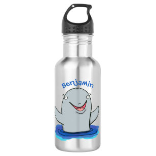 Garrafa Ilustração de desenho animado feliz e adorável