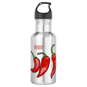 Garrafa Ilustração de desenho em chili